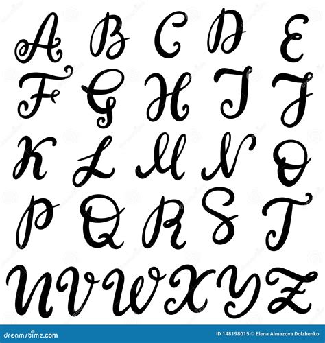 Alphabet Letters Hand Drawn Fonts