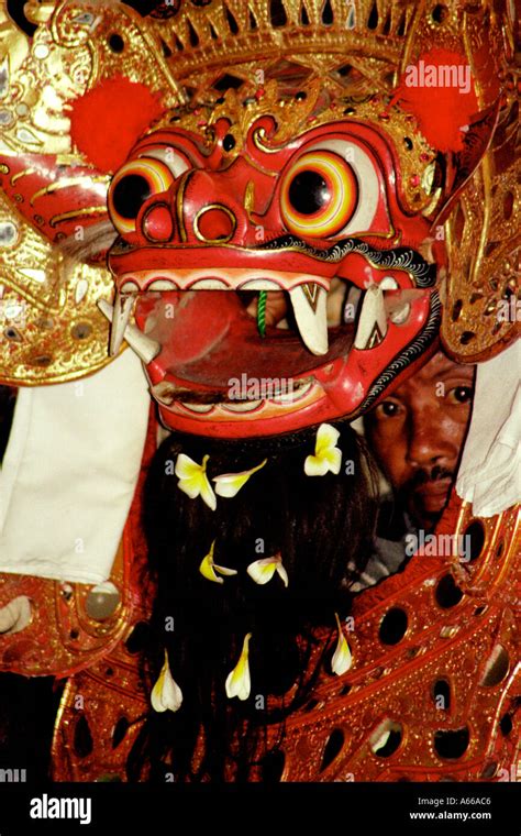 Balinese dancer and his real face showing through the mask in Bali ...