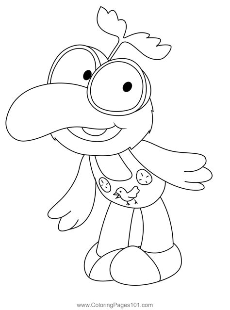 Muppet Babies Gonzo Coloring Page for Kids - Free Muppet Babies ...