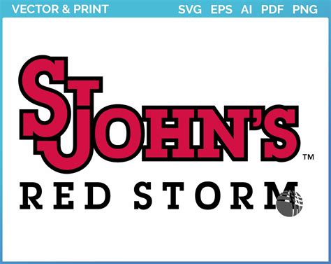 St. Johns Red Storm - Wordmark Logo (2007) - College Sports Vector SVG Logo in 5 formats