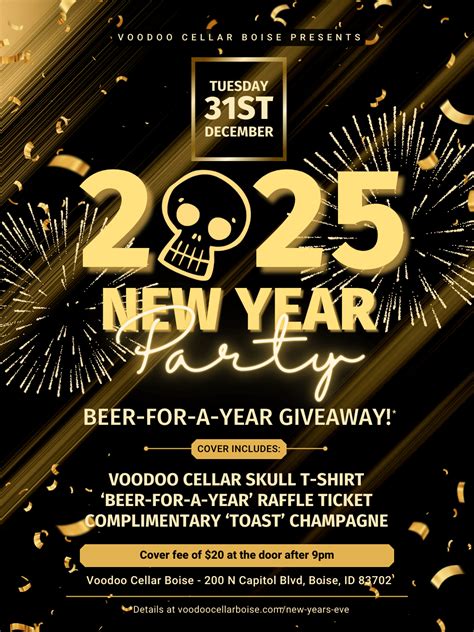 New Years Eve 2025 Party at Voodoo Cellar Boise