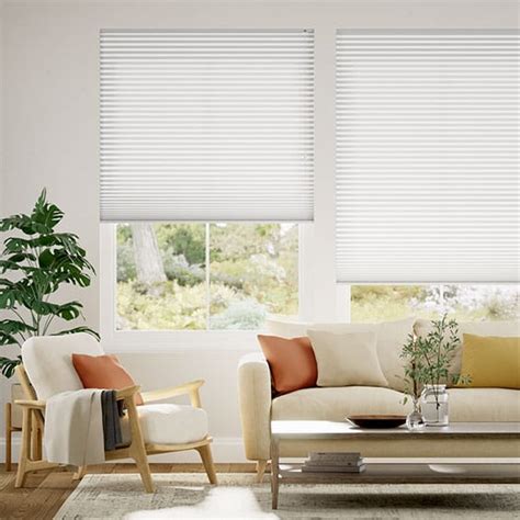 Double Thermal DuoLight Arctic White Pleated Blind | Blinds Online™