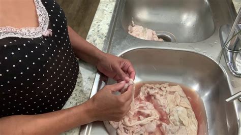 How To Clean Chitterlings - YouTube