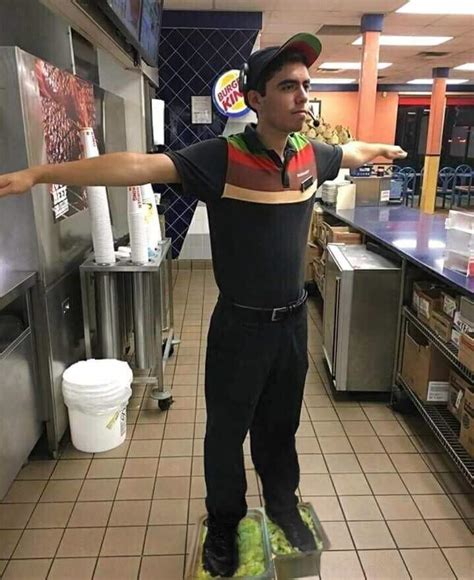 Burger King employee, T_Posing Defender of the foot lettuce : r/Bossfight