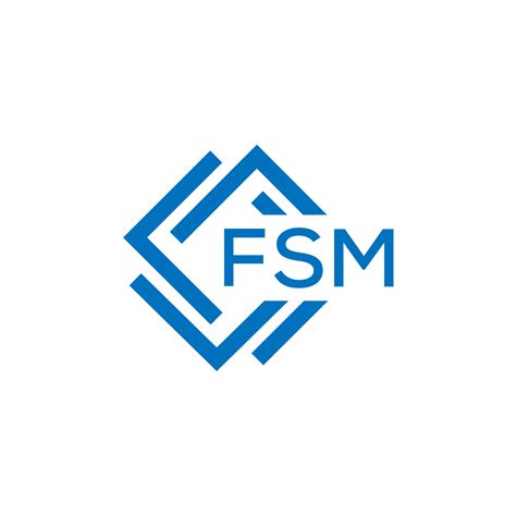 FSM letter logo design on white background. FSM creative circle letter logo concept. FSM letter ...