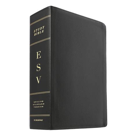 ESV Study Bible, Large Print, Genuine Leather, Black | Mardel | 9781433544316