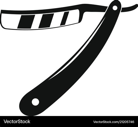 Razor blade icon simple style Royalty Free Vector Image