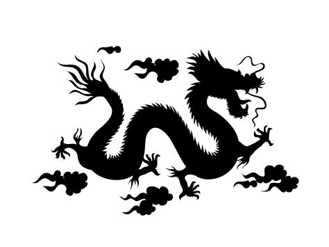 Silhouette Of A Chinese Dragon Free Stock Photo - Public Domain Pictures