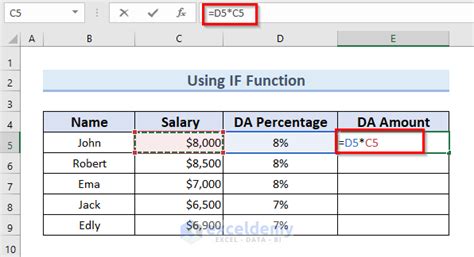 How to Calculate DA on Basic Salary in Excel (3 Easy Ways) - ExcelDemy