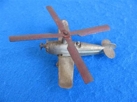 VINTAGE 1940’S TOOTSIE TOY GYRO COPTER AIRPLANE CHILD’S TOY $19.99 - PicClick