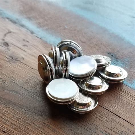 50pcs Round Magnet Badge Holder Magnetic Fastener ID Badge Holder with Adhesive-in Badge Holder ...