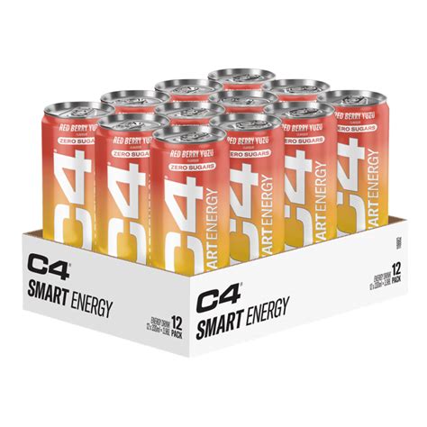 C4 Smart Zero Sugar Energy Drinks 12x330ml | Protein Package | Protein Package