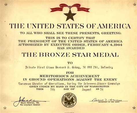 Army Good Conduct Medal Certificate Template – Sample.gelorailmu.com