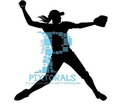 Softball Pitcher Clipart Png transparent Backgrounds Eps - Etsy UK