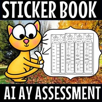 Sticker book- ai ay by Eye Popping Fun Resources | TpT