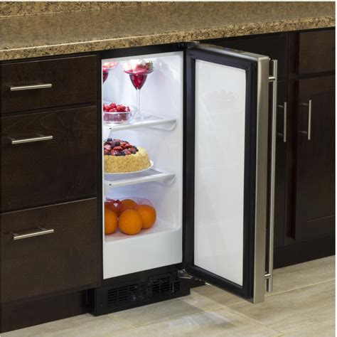 Marvel 15-Inch Right Hinge Compact Refrigerator - Stainless Steel ...