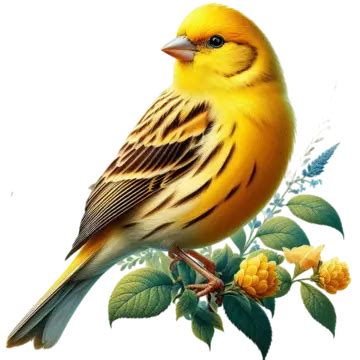 Hand Drawn Solid Color Canary Bird Illustration, Hand Drawn Solid Color Canary Bird, Hand Drawn ...