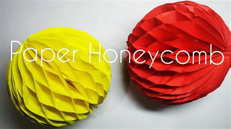 Paper crafts: How to make paper honeycomb at home |DIY| Disney Crafts - YouTube