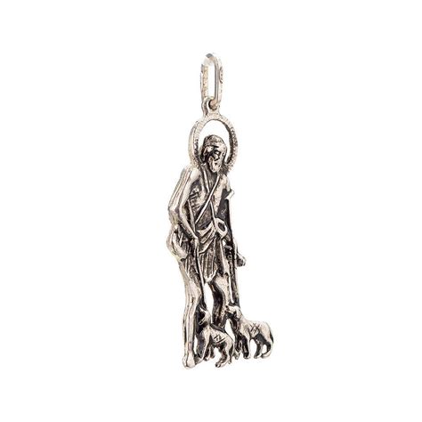 Pendant Saint Lazarus in sterling silver | online sales on HOLYART.co.uk