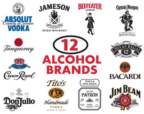 Alcohol Brand Bundle logos and Labels SVG Design. SVG design | Etsy