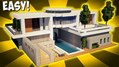 Minecraft: How To Build A Large Modern House Tutorial ( 2017 ) Minecraft Project