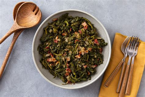 Simple Southern Mustard Greens Recipe With Bacon