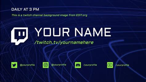 Editable Twitch banner designs online