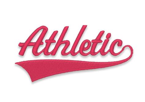 Athletic Embroidery Font INSTANT DOWNLOAD