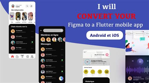 Convert your figma design to a flutter mobile app by Meritzmo | Fiverr