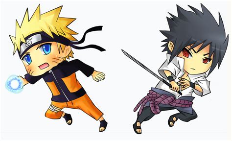 Sasuke and Naruto Chibis! Naruto | Sasuke chibi, Naruto vs sasuke, Chibi