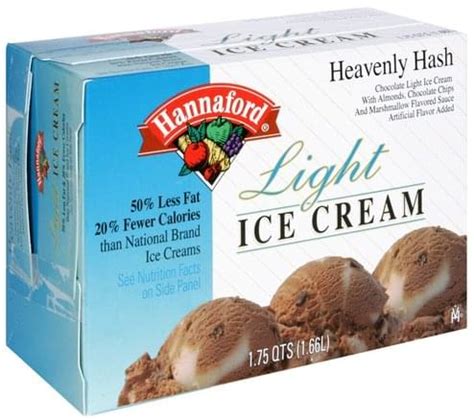 Hannaford Heavenly Hash Ice Cream - 1.75 QT, Nutrition Information | Innit