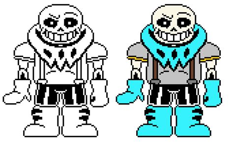 Underswap Sans battle sprite by Nerveabhorrence on DeviantArt