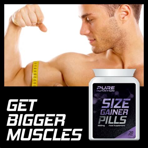 Pure Nutrition Size Gainer Pills – Extreme Bulking Pill Bodybuilder Weight Gain for sale online ...