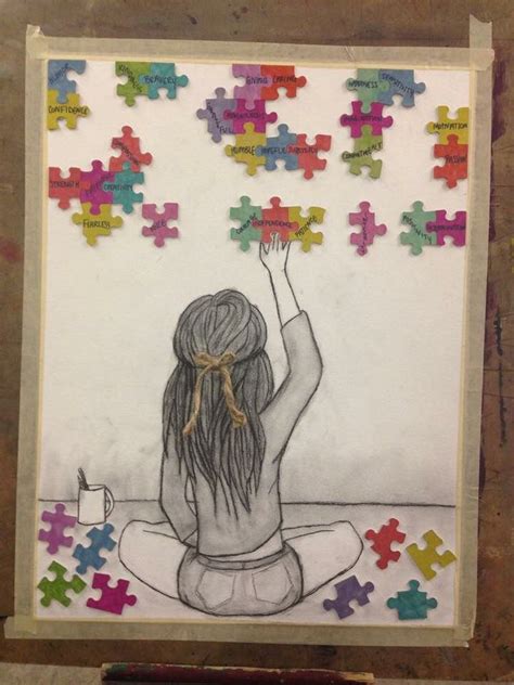 Pin by SHRADDHA THACKER on Autism Awareness | Puzzle piece art, Puzzle art, Art projects