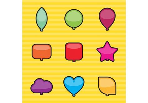 Shapes Balloon Vectors - WeLoveSoLo