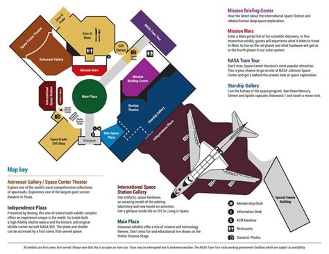 Space Center Houston Map & Guide | Houston map, Map, Space center