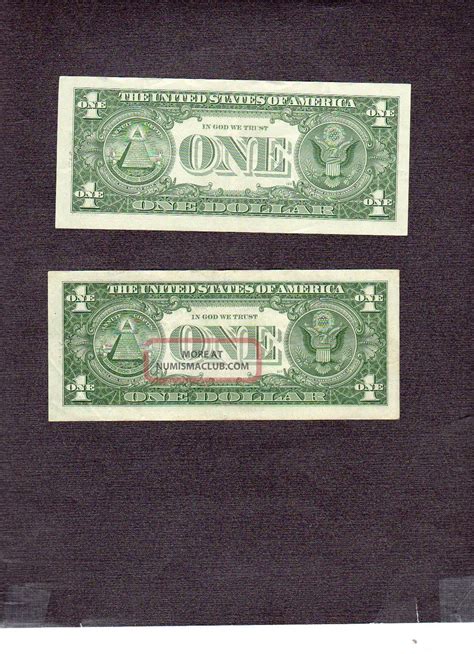 United States 1957 One Dollar Silver Certificates 1957 And 1957 Star Note