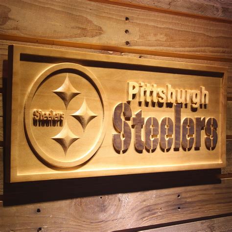 Pittsburgh Steelers Wood Sign - neon sign - LED sign - shop - What's ...