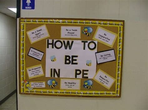 How to Be in PE bulletin board | Physical education bulletin boards, Pe bulletin boards ...