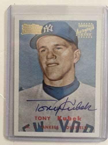 TONY KUBEK CERTIFIED LEGENDS AUTOGRAPH MINT CONDITION! | eBay