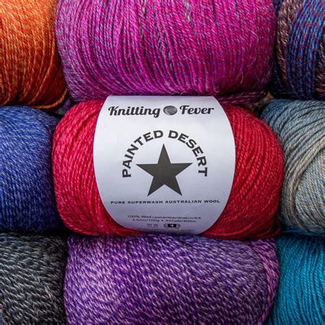 Painted Desert Yarn by Knitting Fever 100% Merino Wool Self | Etsy