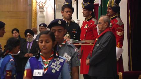 President Mukherjee presents Rashtrapati Scout/Guide/Rover/Ranger & Adult Leader Awards ...