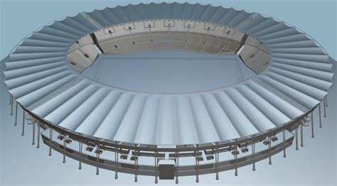 ArtStation - Fictional old stadium: Bowl with new roof | Game Assets