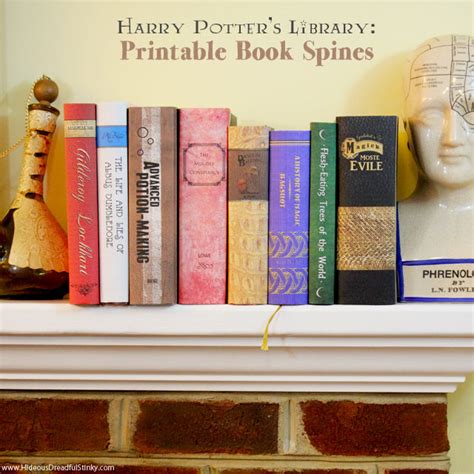 Printable Potter World Book Spines and Light Up Wand Tutorail - Rae Gun ...