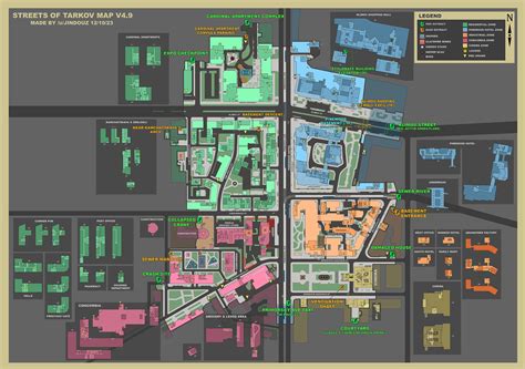 Map - Streets of Tarkov - Escape from Tarkov - eft-ammo.com