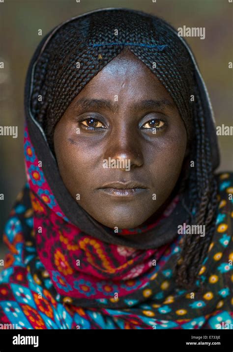 Afar Tribe Woman, Assaita, Afar Regional State, Ethiopia Stock Photo ...