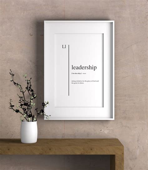 Leadership Wall Art Leadership Poster Leadership Definition - Etsy