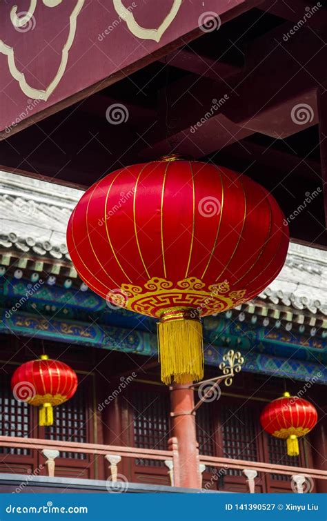 Red Lantern for Spring Festival Stock Image - Image of lantern, street: 141390527