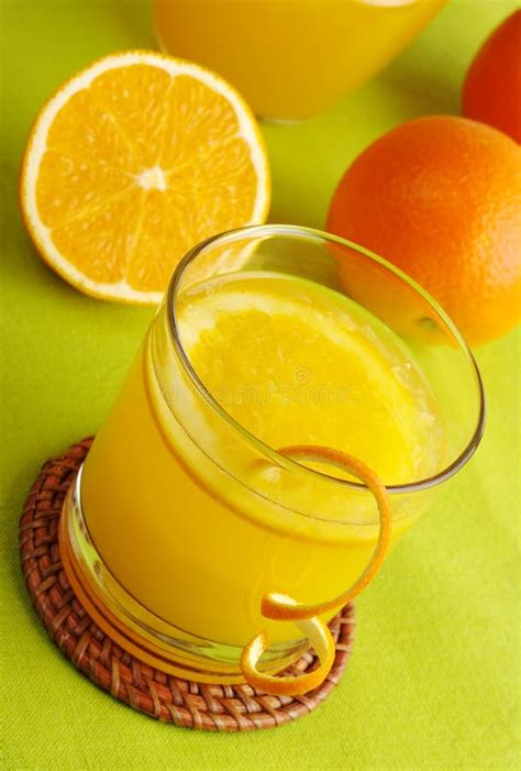 Fresh Orange Juice stock photo. Image of beverage, green - 15639556