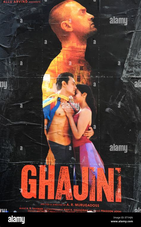 Ghajini film poster, Indian Hindi language action thriller film, Aamir ...